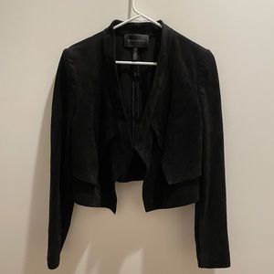 BCBG Black Suede Jacket